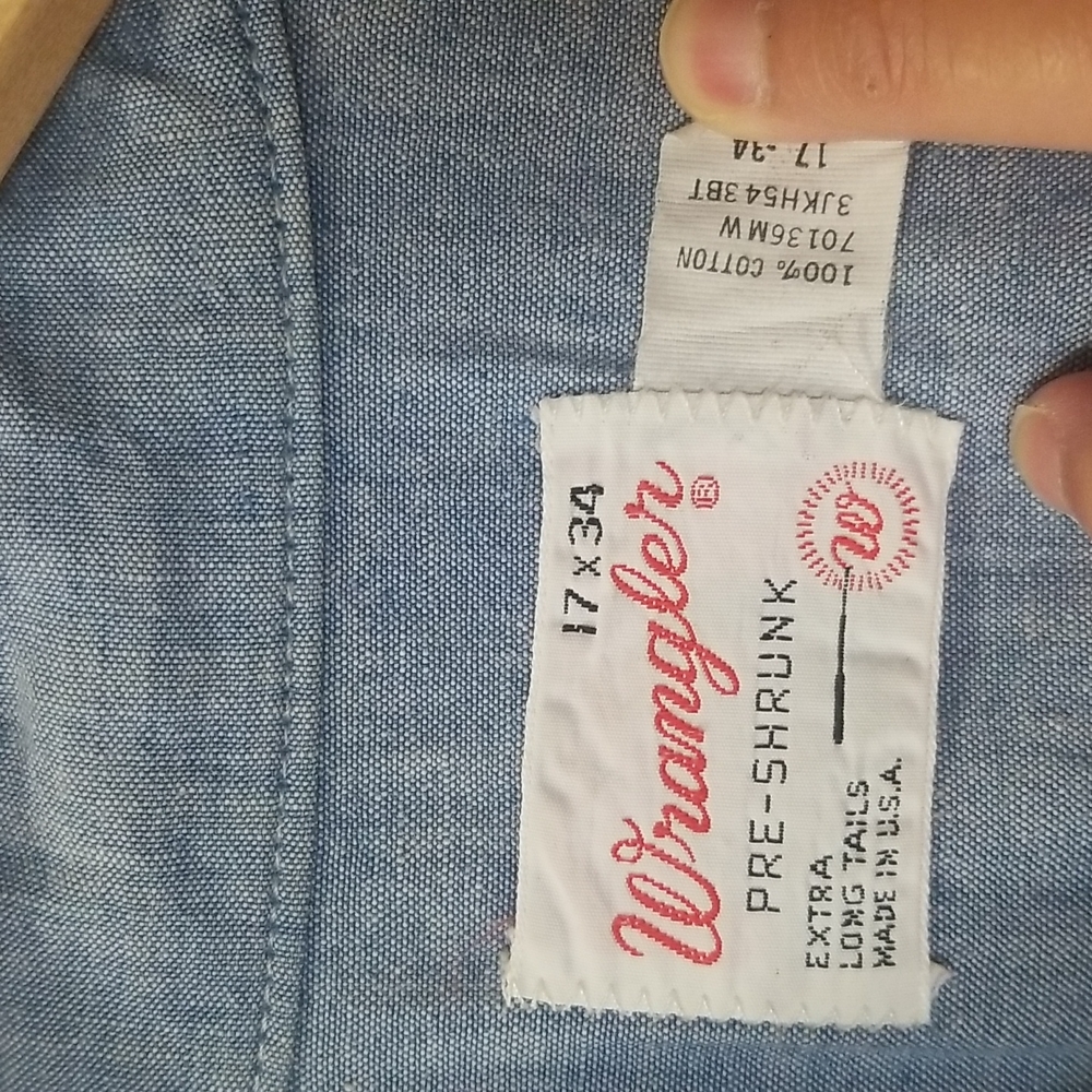 VTG Wrangler Men's Shirt - Picture 4 of 6